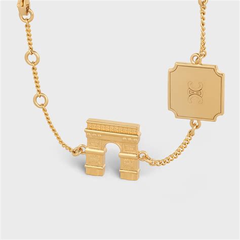 celine maillon triomphe bracelet|Maillon triomphe bracelet Celine Gold in Steel .